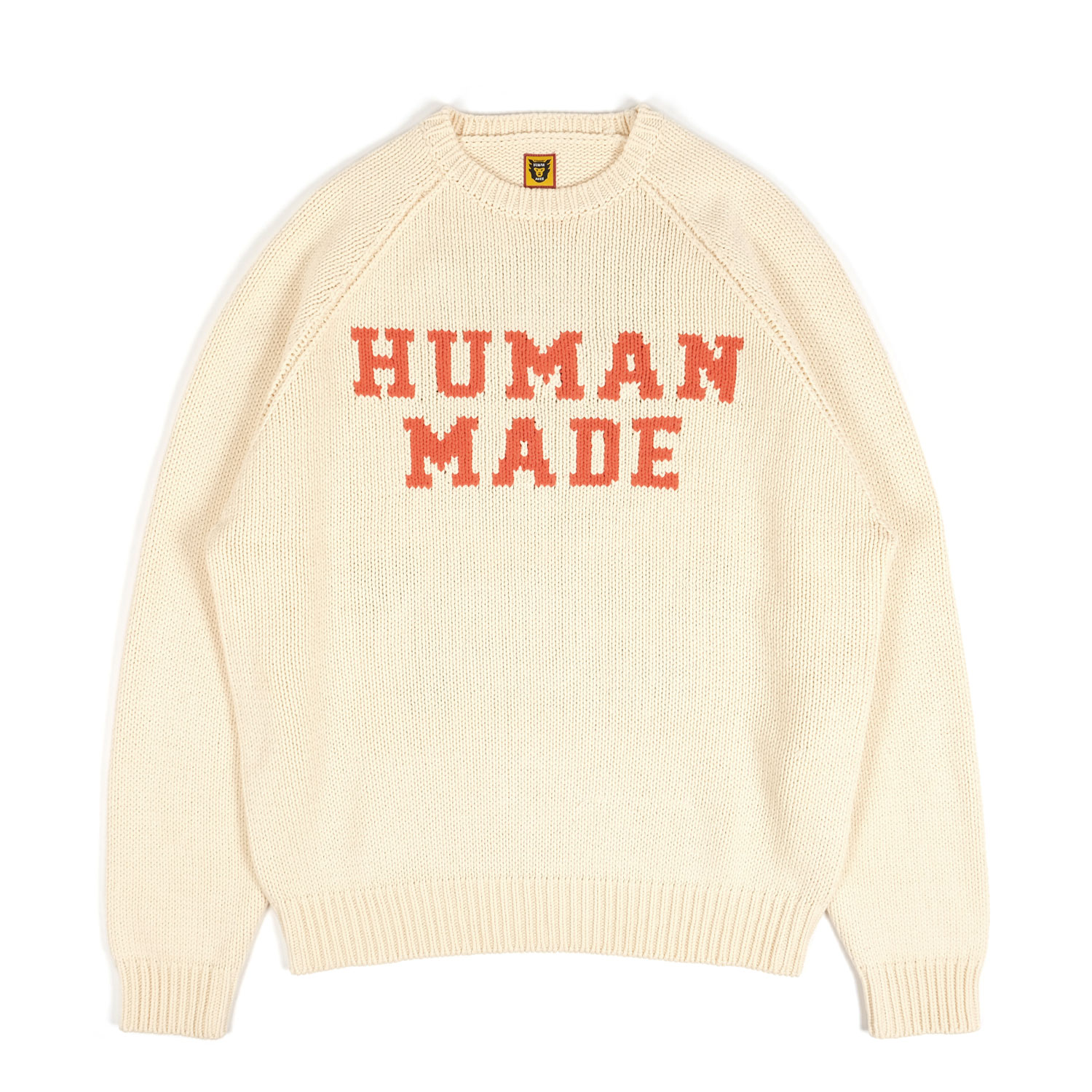 HUMAN MADE BEAR RAGLAN KNIT SWEATER - ニット/セーター