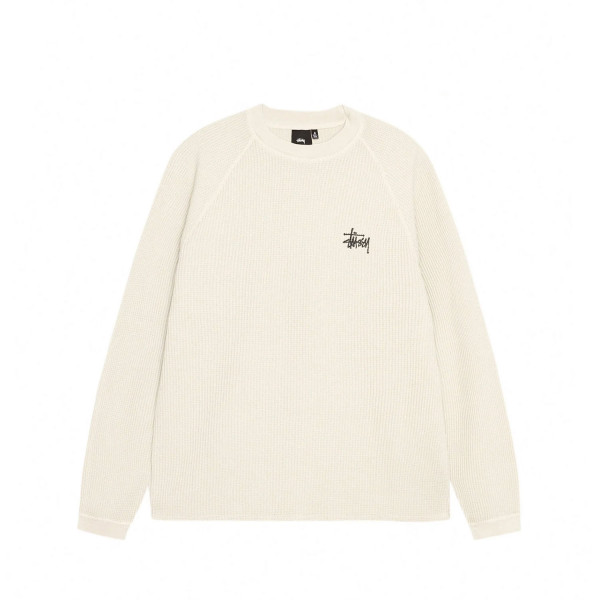 Stussy Raglan Thermal Basic Stock Sweatshirt 1140356