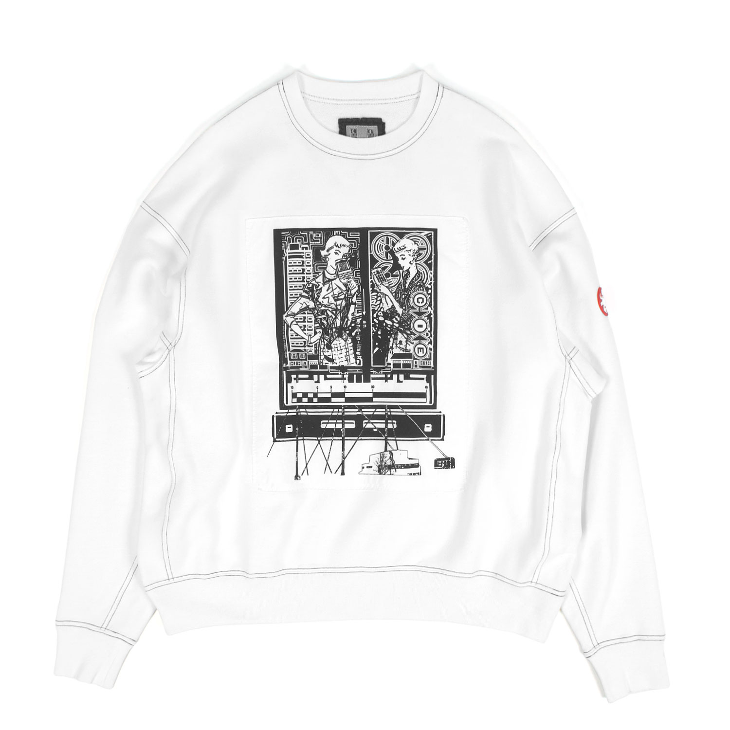 Cav empt white line crewneck hotsell