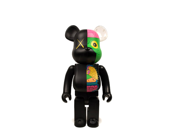 Original Fake Kaws Companion Bearbrick Black - 400 | FIRMAMENT