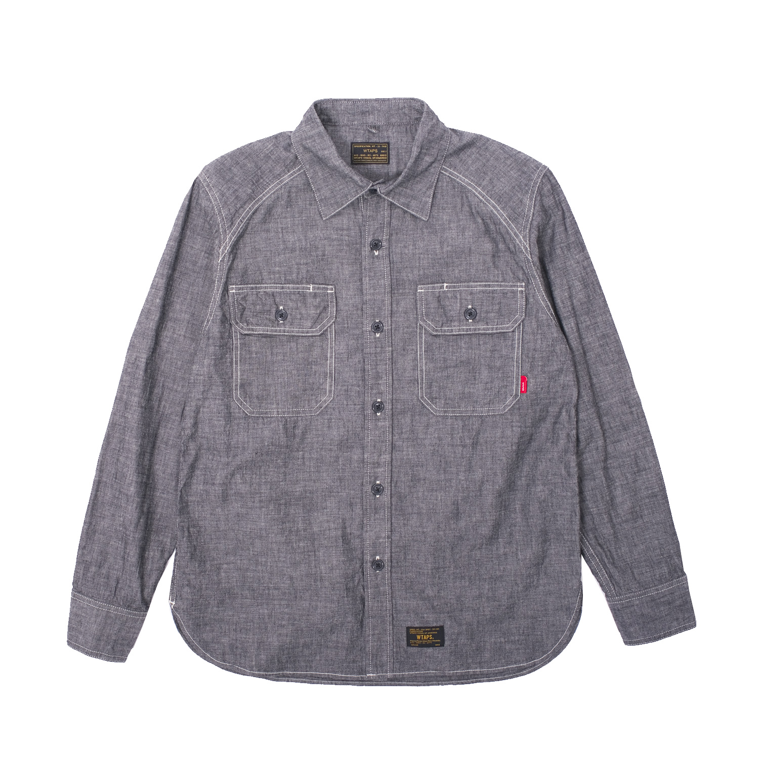 Wtaps Cell LS Denim Indigo Shirt S