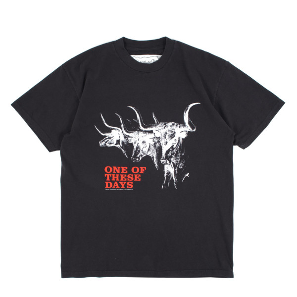 One Of These Days Long Horn Short Sleeve T-Shirt 02B-10-048