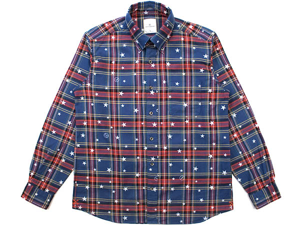 Uniform Experiment Star Check Print Flannel Shirt | FIRMAMENT