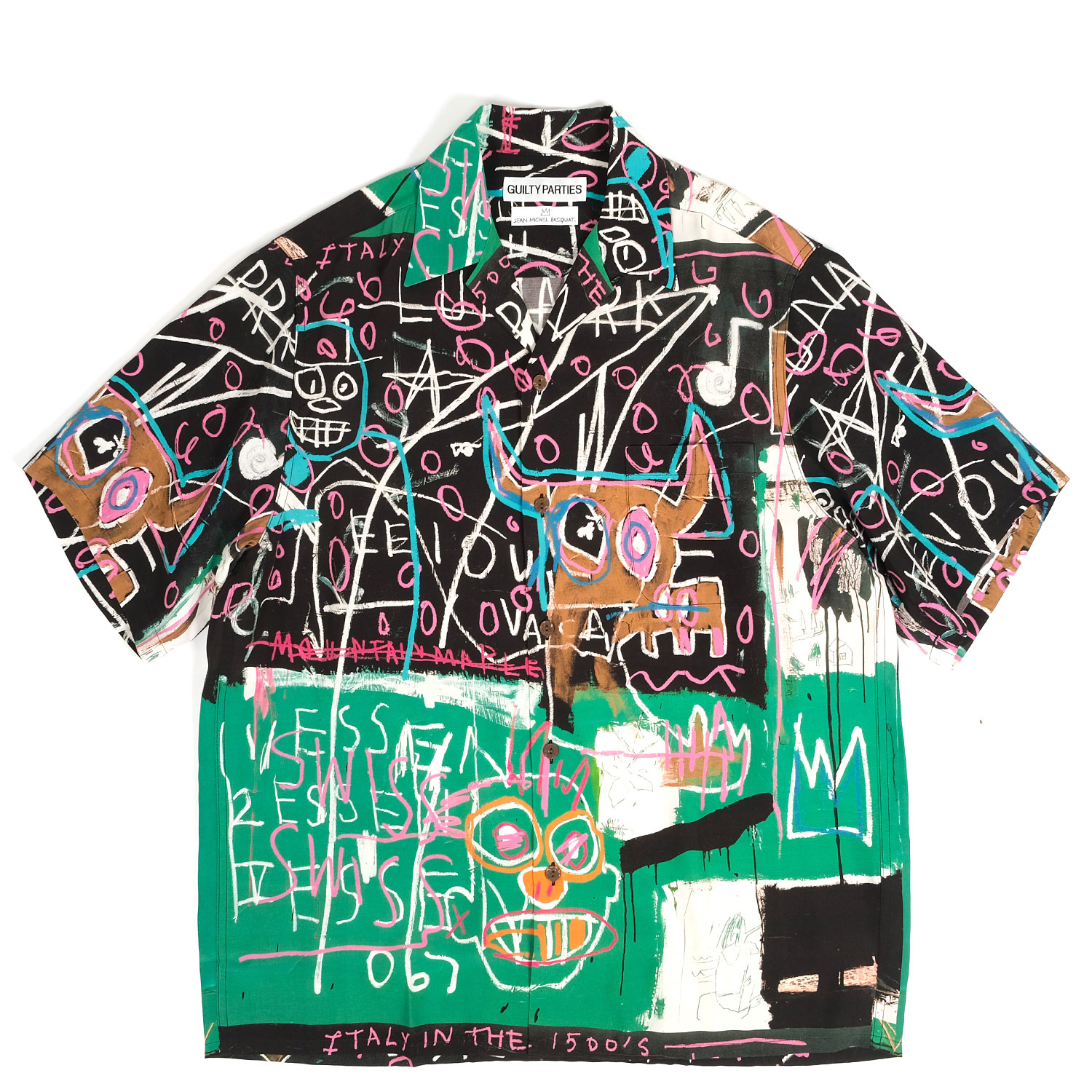 Wacko Maria Jean-Michel Basquiat Hawaiian Type-5 Shirt | FIRMAMENT 