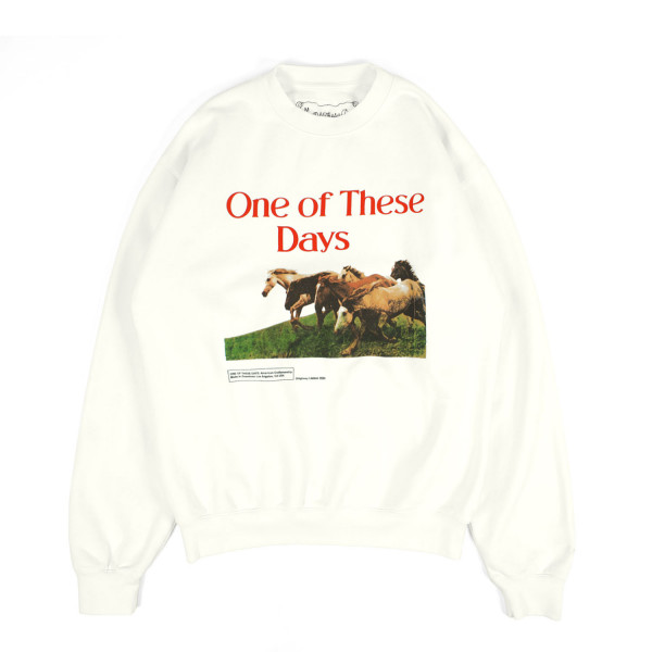 One Of These Days Wild Horses Crewneck Sweatshirt 02B-10-050