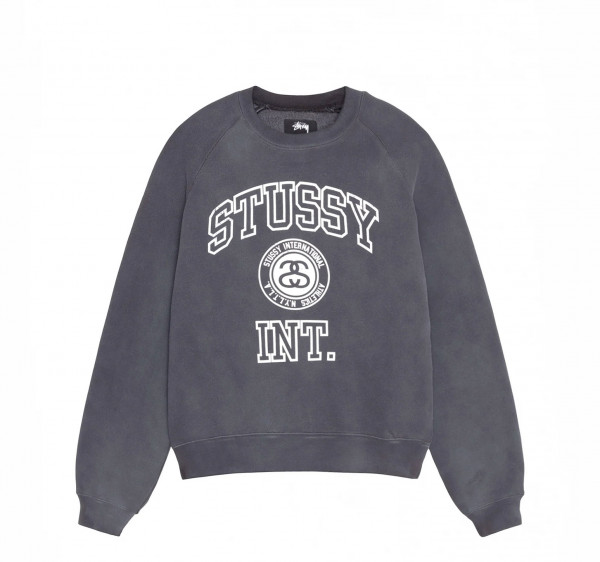 Stussy Overlock Varsity Raglan Crewneck Sweatshirt 118564