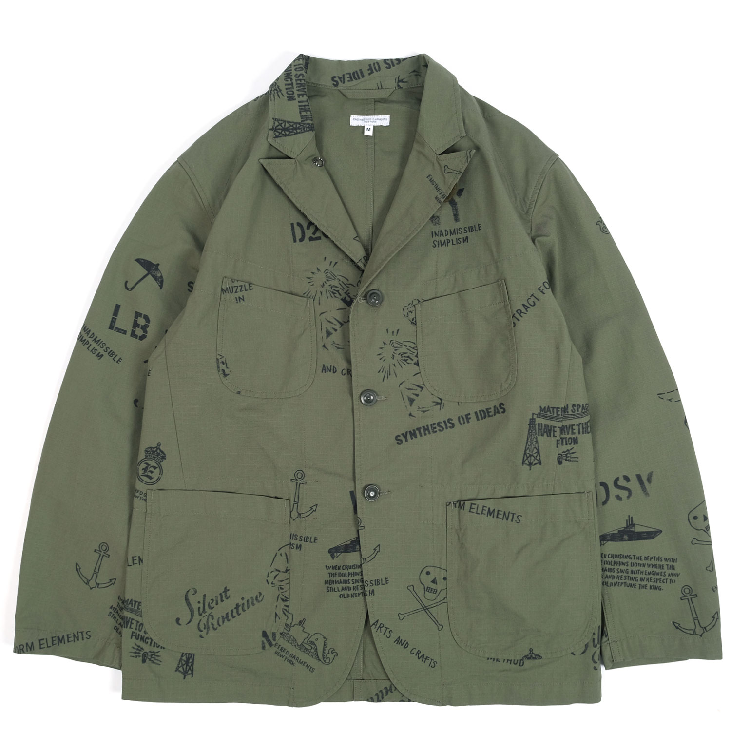 Engineered Garments Graffiti Print Bedford Jacket | FIRMAMENT - Berlin  Renaissance