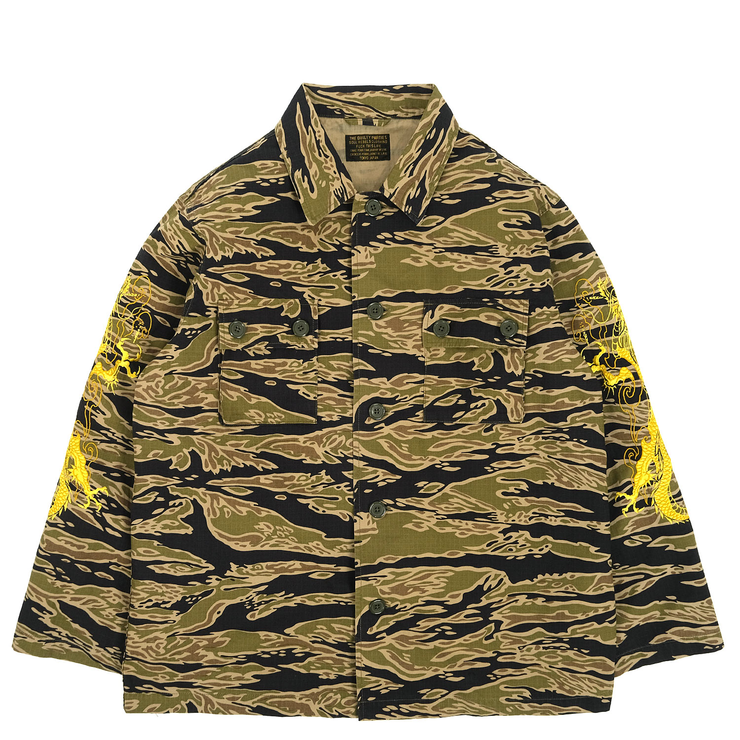 Wacko Maria Tim Lehi Tigercamo Army Type-1 Overshirt | FIRMAMENT