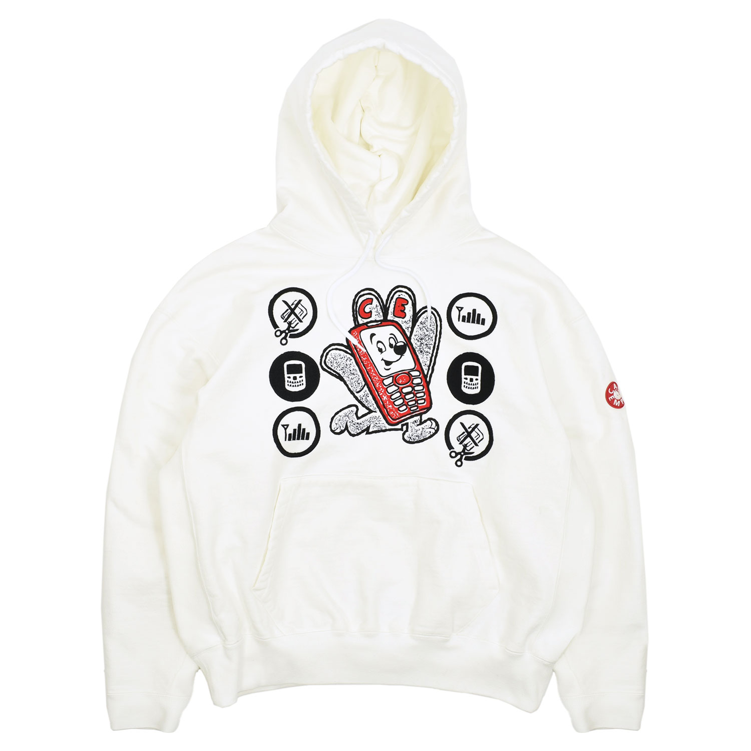 Cav empt white line heavy hoody hotsell